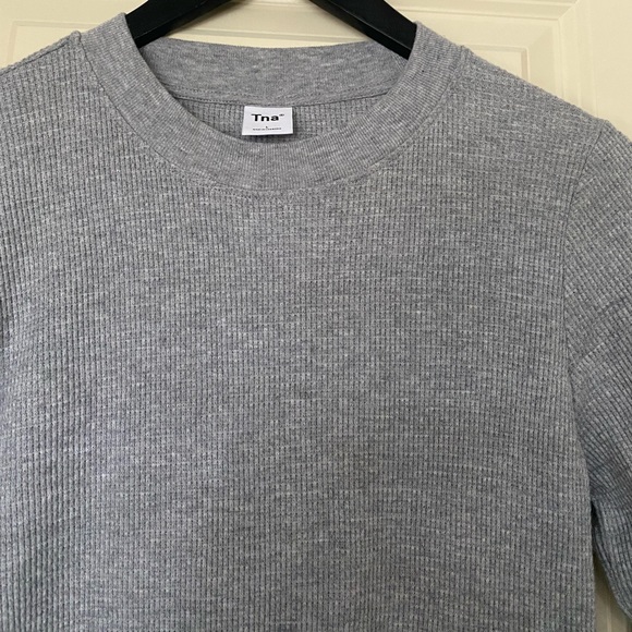 TNA Grey Long Sleeve Dress - Like New - Large - Picture 4 of 4